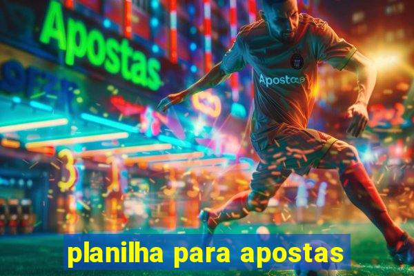 planilha para apostas